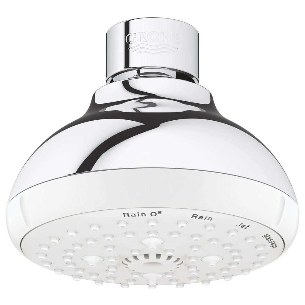 GROHE 26044001 Tempesta 100 Shower Head, 4" - 4 Sprays, 1.75 gpm - Chrome