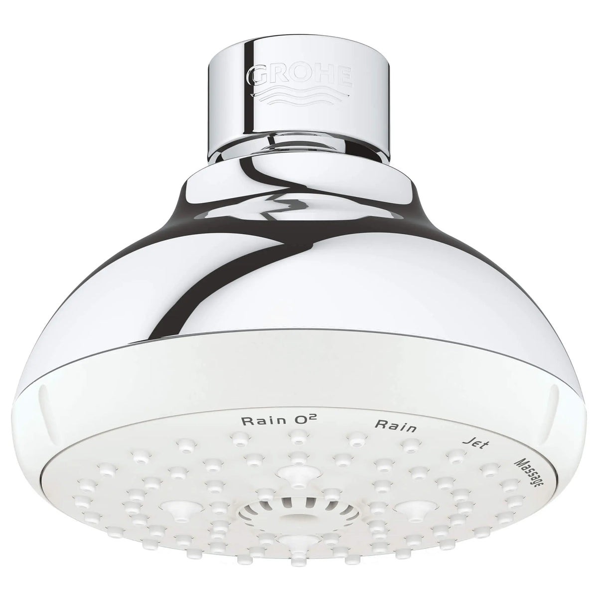 GROHE 26044001 Tempesta 100 Shower Head, 4" - 4 Sprays, 1.75 gpm - Chrome