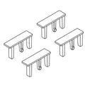 KOHLER Kit, Side Extrusion End Cap - Light Anodized Aluminum, K-1380769-LA1