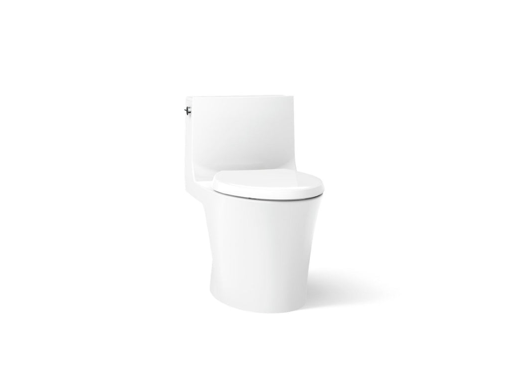 KOHLER K-1381-0 Veil One-Piece Elongated Toilet With Skirted Trapway, Dual-Flush - White
