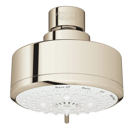 GROHE 26043BE1 Tempesta 100 Shower Head, 4" - 4 Sprays, 1.75 gpm - Polished Nickel