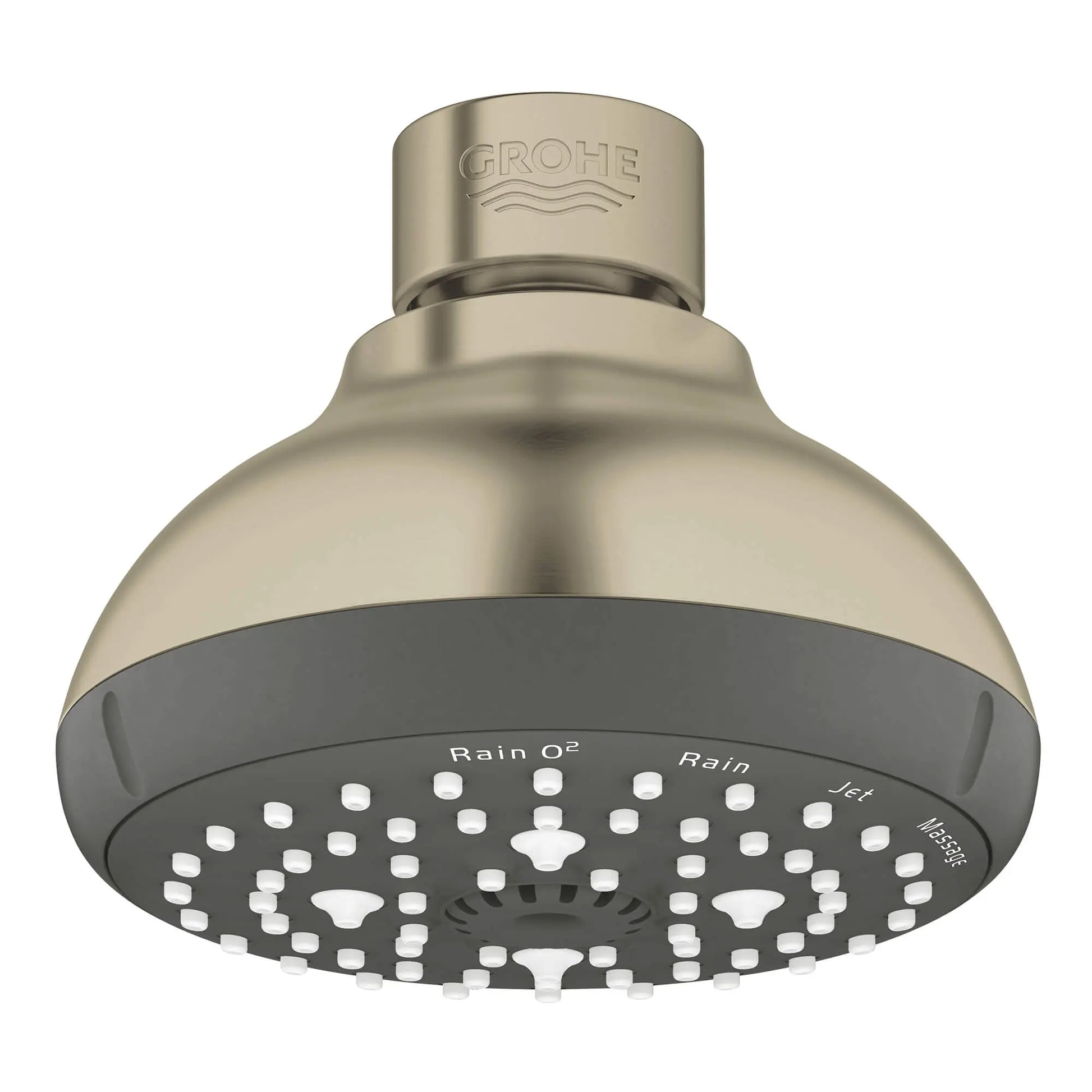 GROHE 26044EN1 Tempesta 100 Shower Head, 4" - 4 Sprays, 1.75 gpm - Brushed Nickel