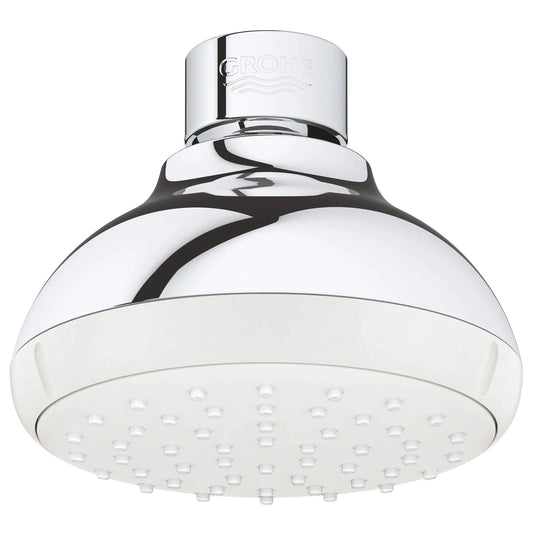 GROHE 26050001 Tempesta 100 Shower Head, 4" - 1 Spray, 1.5 gpm - Chrome