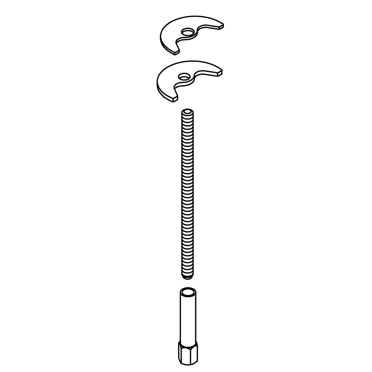 KOHLER Mounting Hardware Kit, Long, K-1383327