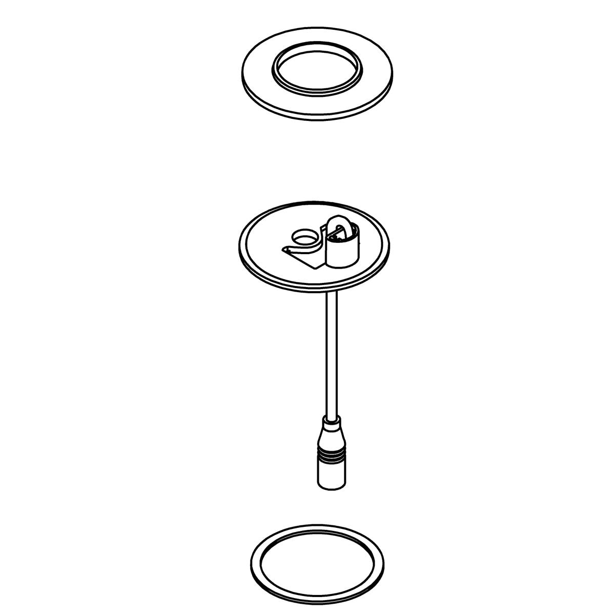 KOHLER SPOUT BASE KIT, COMPOSED - Matte Black, K-1383334-BL