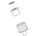 KOHLER Nozzle Kit, Angled Spout, K-1383341