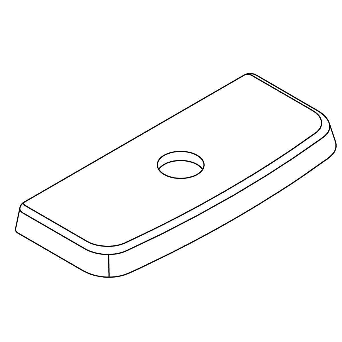 KOHLER Family Care 1Pc Tank Lid With Button Hol - White, K-1385300-0