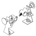 KOHLER Cam Assembly Kit, Angled Base (Pair), K-1386650