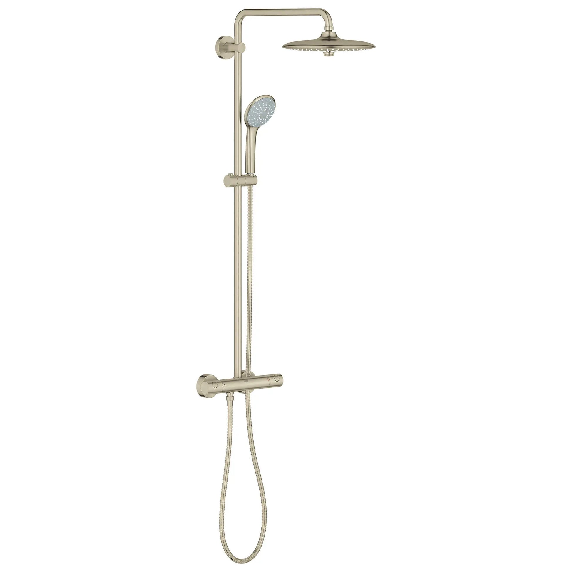 GROHE 26128EN1 Euphoria Thermostatic Shower System, 2.5 gpm - Brushed Nickel