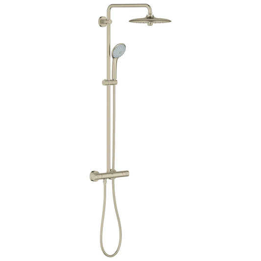 GROHE 26128EN1 Euphoria Thermostatic Shower System, 2.5 gpm - Brushed Nickel