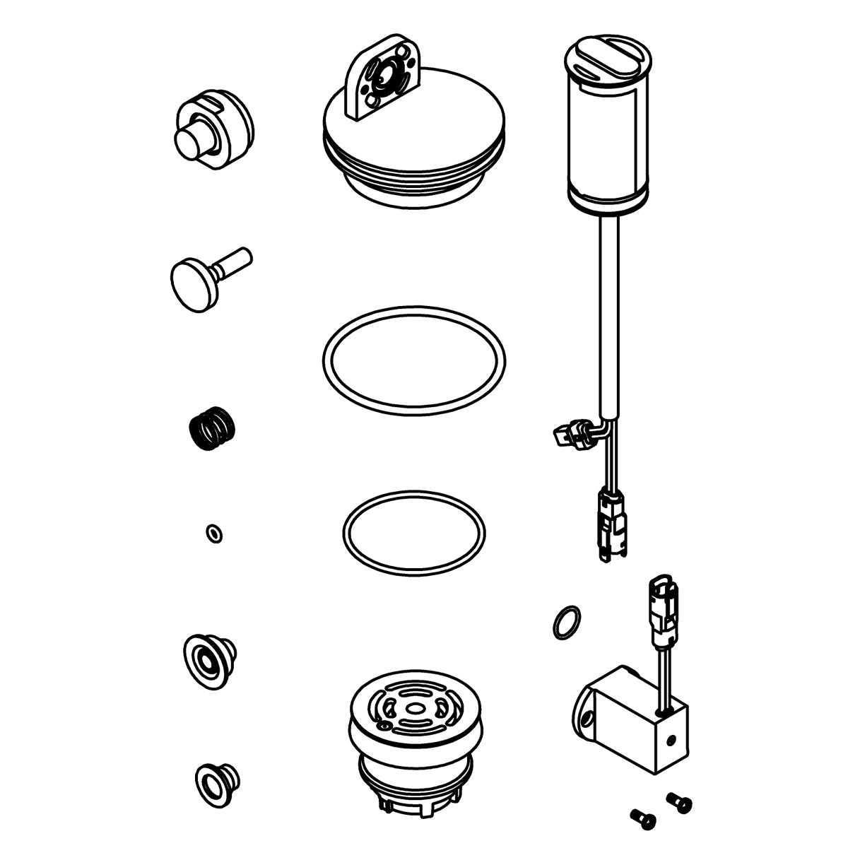 KOHLER Wave Fv Service Kit, 1.0 Gpf - Polished Chrome, K-1388989-CP