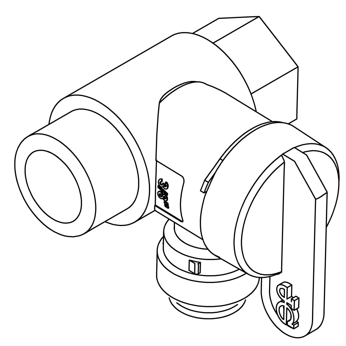 KOHLER Connector, T, 1/4" X 9/16"- 3/8" X 9/16", K-1389126