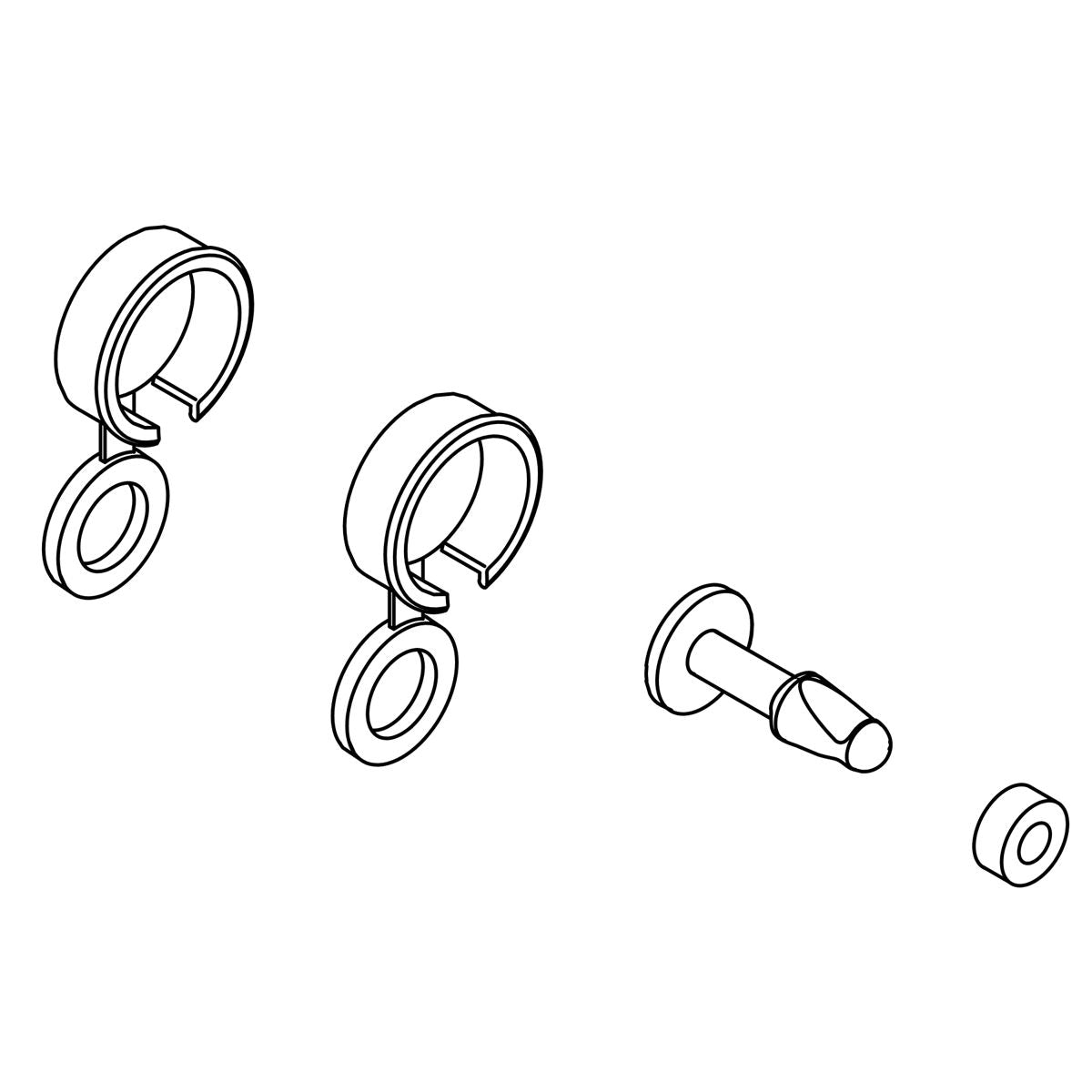KOHLER Kit, Hardware, Corner, K-1391288