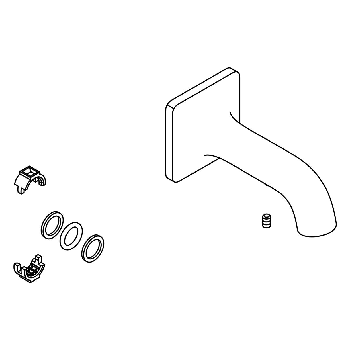 KOHLER Assembly, Tub Spout - Polished Chrome, K-1391954-CP