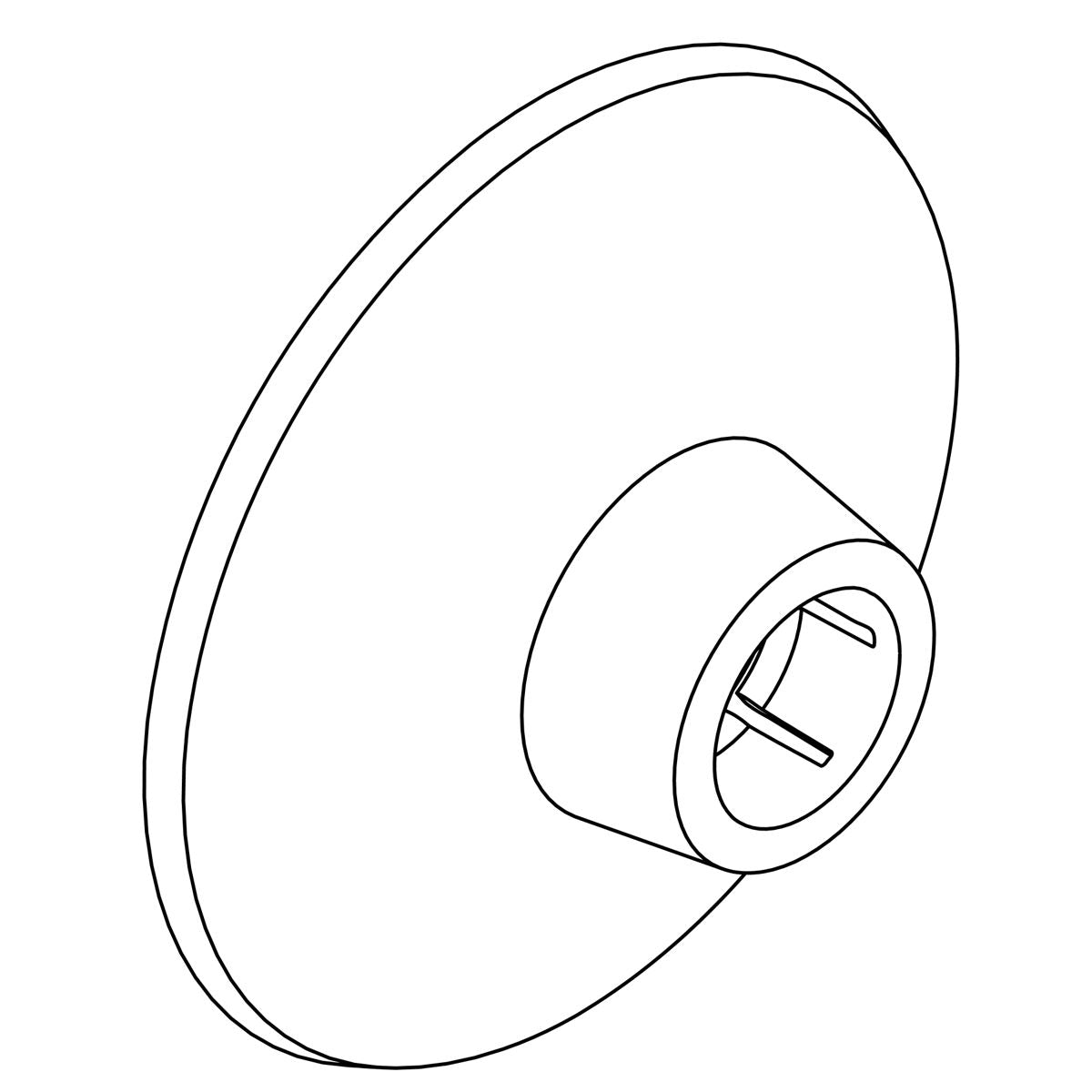 KOHLER Shower Arm Flange - Polished Chrome, K-1391970-CP