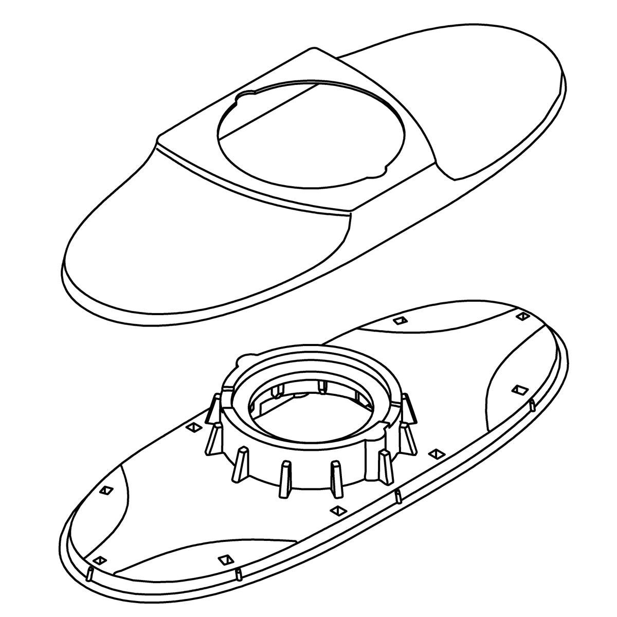 KOHLER Escutcheon Kit - Polished Chrome, K-1392245-CP