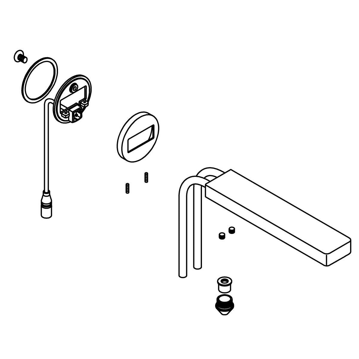KOHLER Composed Wm Spout Assembly - Vibrant Brushed Nickel, K-1392629-BN