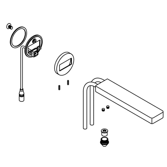 KOHLER Composed Wm Spout Assembly - Vibrant Brushed Nickel, K-1392629-BN