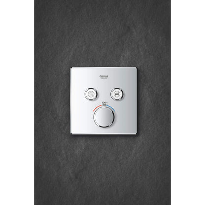 GROHE Grohtherm Dual Function Thermostatic Valve Trim - Chrome, 29141000