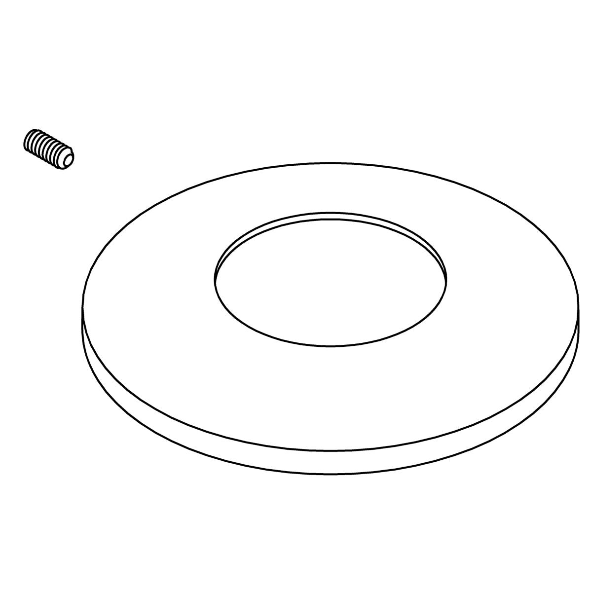 KOHLER Escutcheon Kit - Matte Black, K-1397221-BL