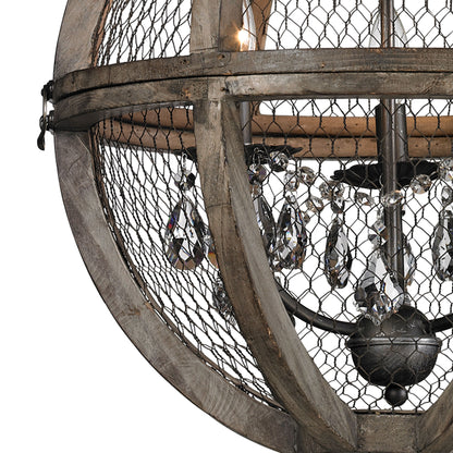 ELK SIGNATURE 140-007 Renaissance Invention 18'' Wide 3-Light Pendant - Weathered Zinc