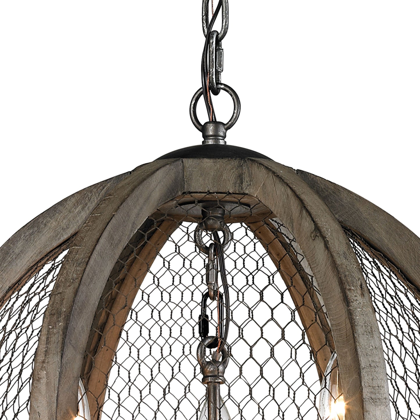 ELK SIGNATURE 140-007 Renaissance Invention 18'' Wide 3-Light Pendant - Weathered Zinc