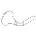KOHLER Handle Assembly - Matte Black w/Moderne Brass Trim, K-1405074-BMB