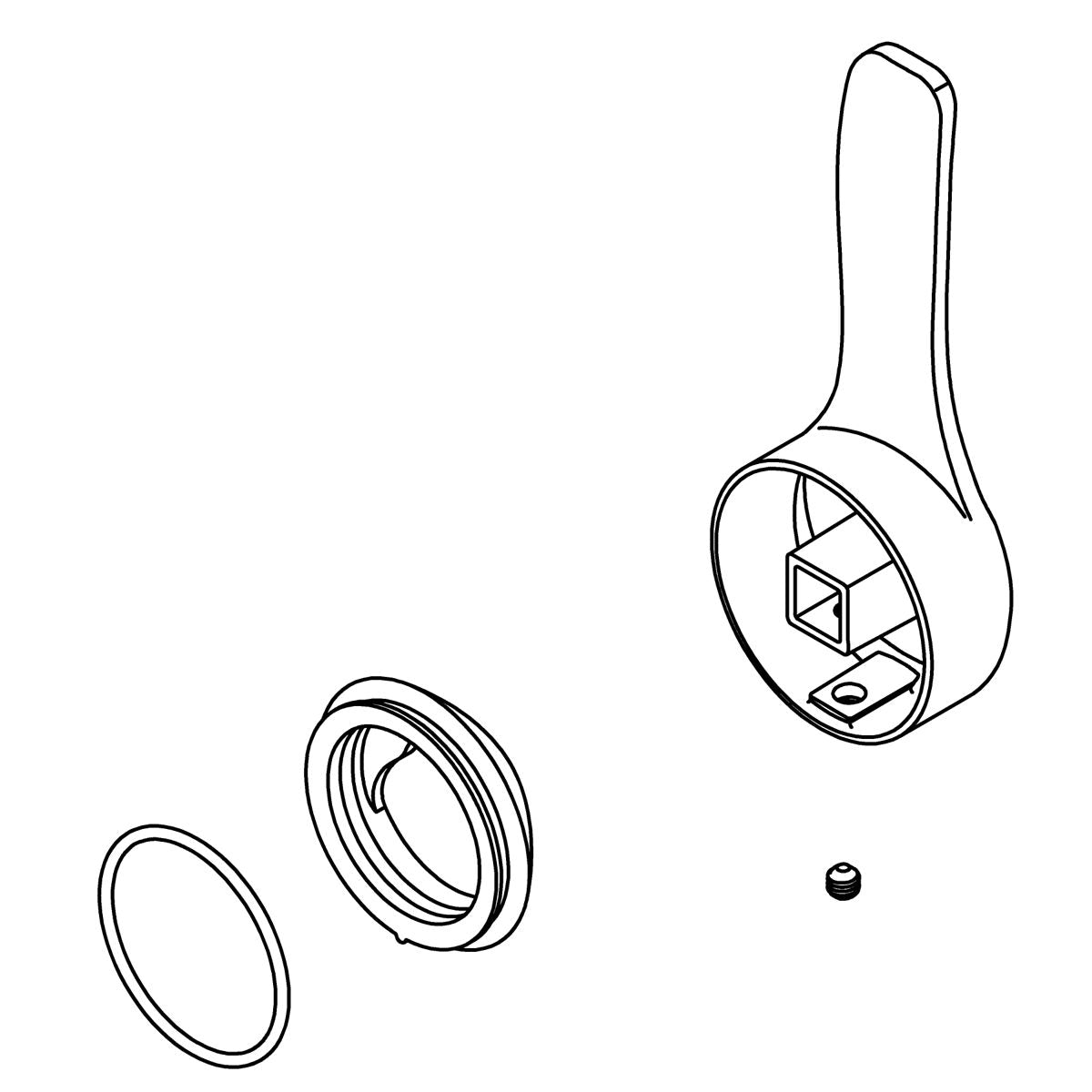 KOHLER Handle Kit - Vibrant Brushed Moderne Brass, K-1407873-2MB