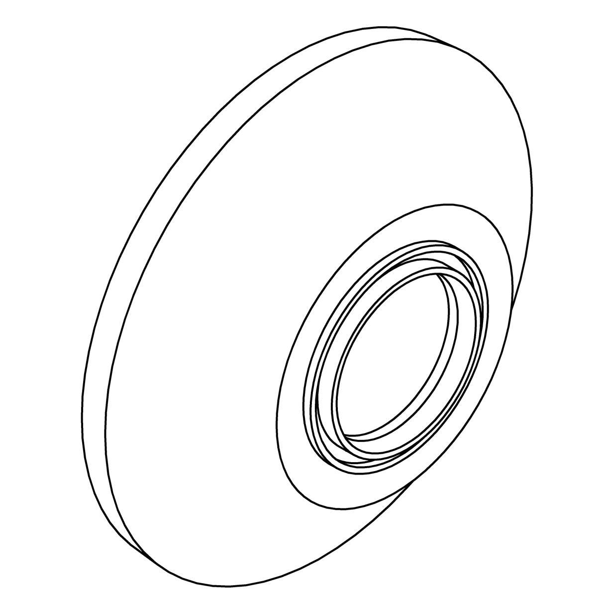 KOHLER Escutcheon , Transfer - Matte Black, K-1407888-BL