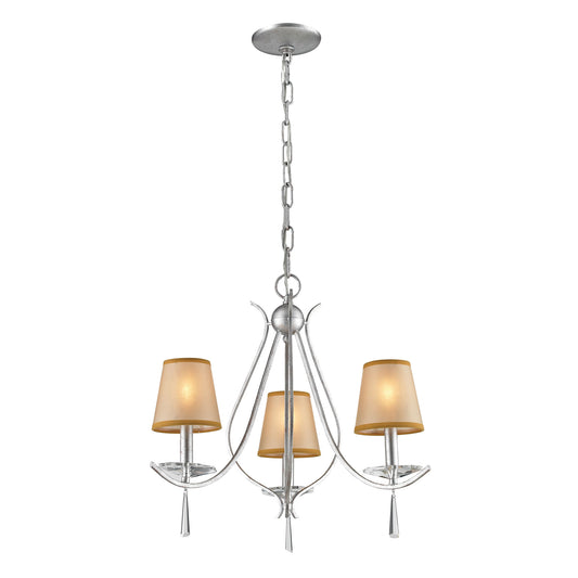 ELK SHOWROOM 14081/3 Clarendon 16'' Wide 3-Light Chandelier - Silver