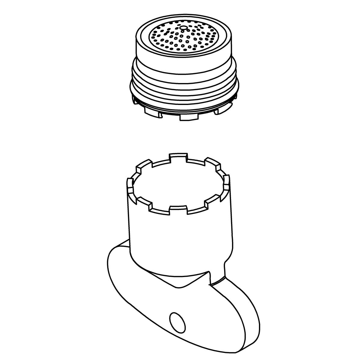 KOHLER Aerator Kit, 2.5 Gpm, K-1408312