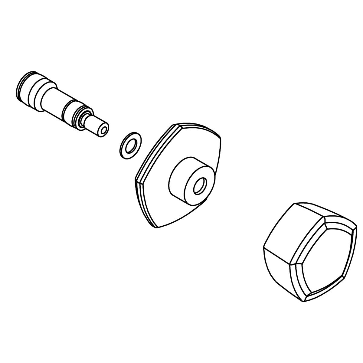 KOHLER Knob Handle Assembly - Vibrant Brushed Nickel, K-1411893-BN