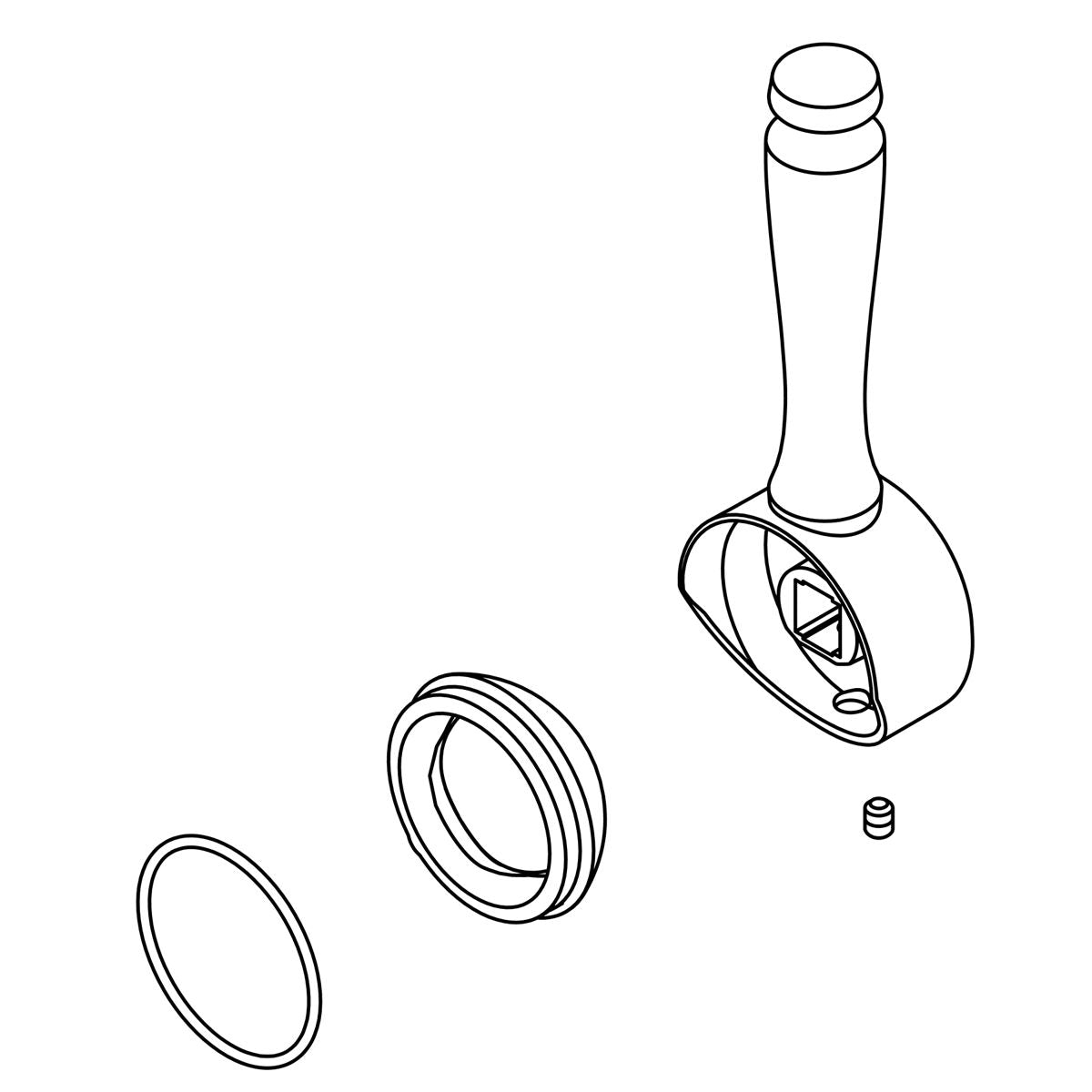 KOHLER Handle Kit - Vibrant Stainless, K-1412558-VS