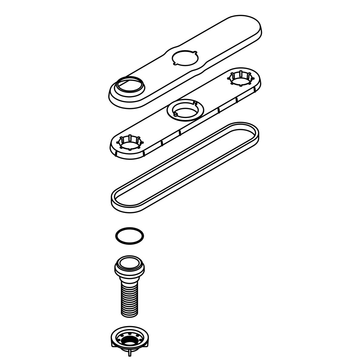 KOHLER Escutcheon Kit - Vibrant Stainless, K-1412561-VS