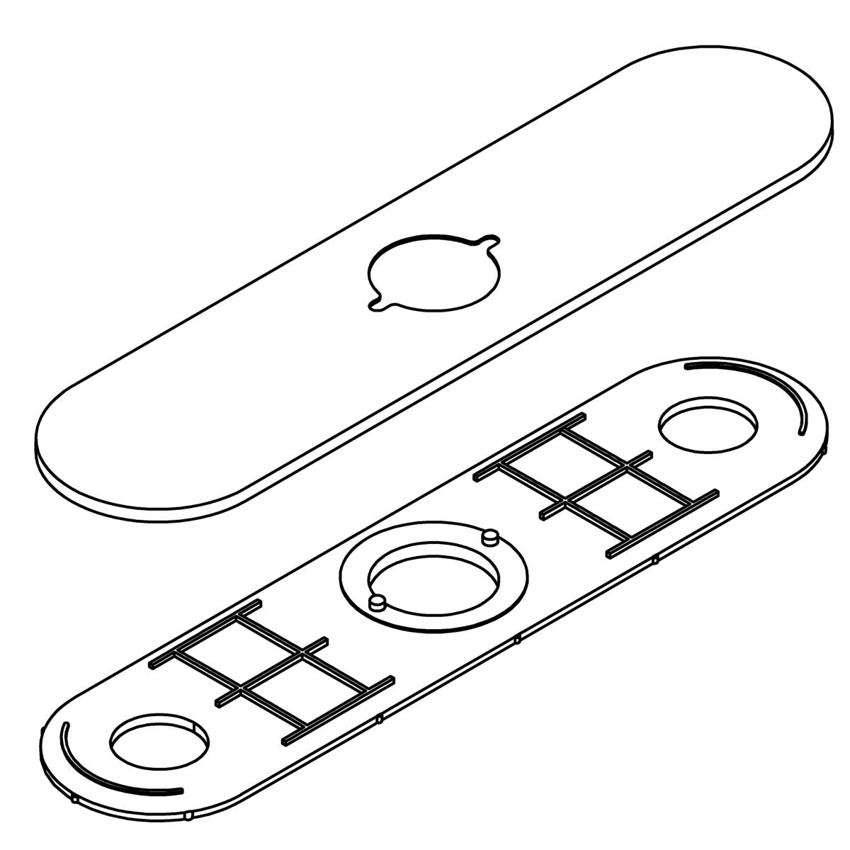 KOHLER Escutcheon Assembly - Matte Black, K-1413306-BL