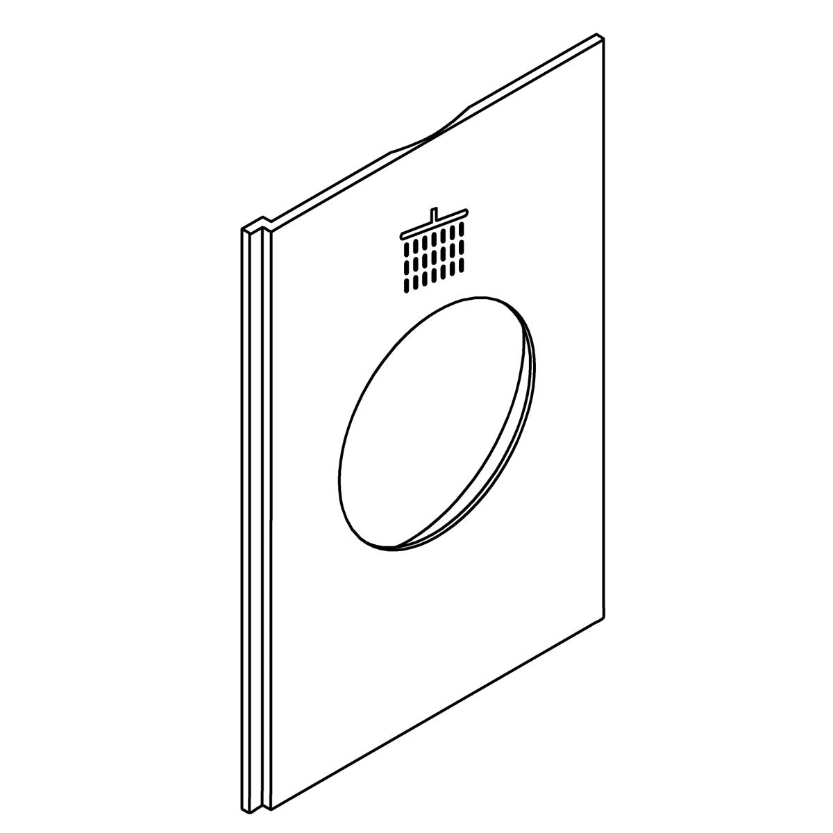 KOHLER Icon Trim Plate - Vibrant Brushed Nickel, K-1413567-BN