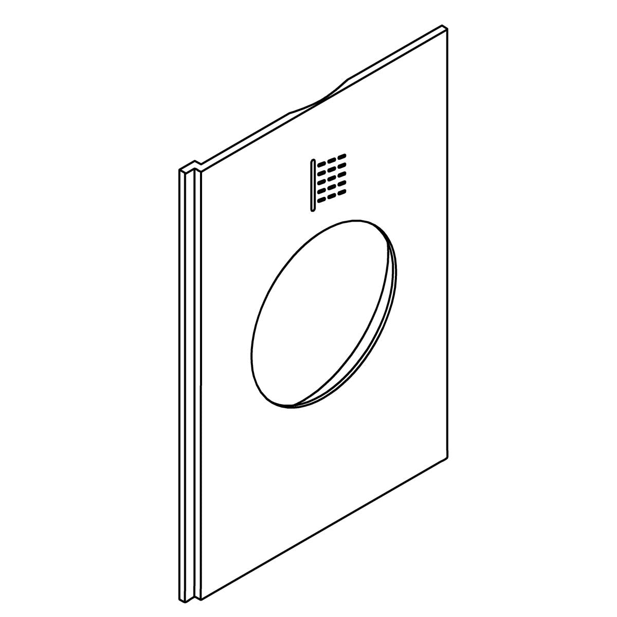 KOHLER Icon Trim Plate - Vibrant Brushed Bronze, K-1413573-BV