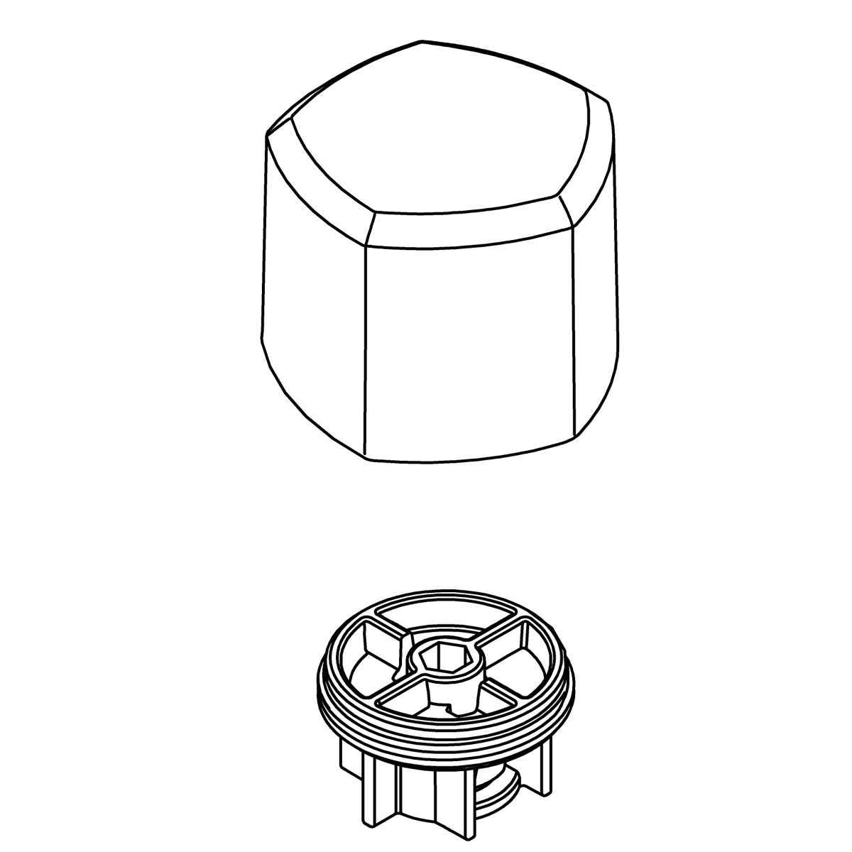 KOHLER Handle Assembly - Polished Chrome, K-1414188-CP