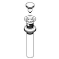 KOHLER Clicker Drain W/Overflow Assembly - Black, K-1415064-2BL