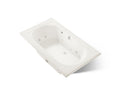 KOHLER K-1418-AH-96 Memoirs 72" X 42" Drop-In Effervescence Whirlpool Bath - Biscuit