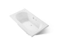 KOHLER K-1418-GH-0 Memoirs 72" X 42" Drop-In Heated Bubblemassage Air Bath - White