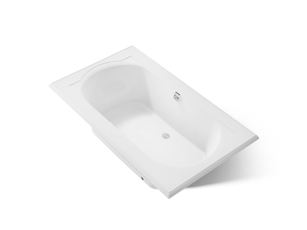 KOHLER K-1418-GHW-0 Memoirs 72" X 42" Drop-In Heated Bubblemassage Air Bath With Bask Heated Surface - White