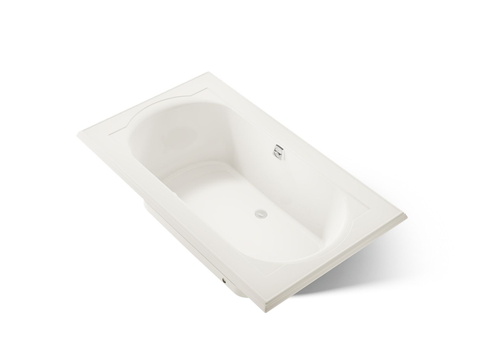 KOHLER K-1418-GHW-96 Memoirs 72" X 42" Drop-In Heated Bubblemassage Air Bath With Bask Heated Surface - Biscuit