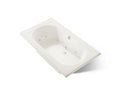 KOHLER K-1418-JH-96 Memoirs 72" X 42" Drop-In Whirlpool Bath - Biscuit
