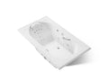 KOHLER K-1418-V-0 Memoirs 72" X 42" Drop-In Effervescence Whirlpool Bath - White