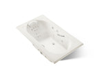 KOHLER K-1418-V-96 Memoirs 72" X 42" Drop-In Effervescence Whirlpool Bath - Biscuit