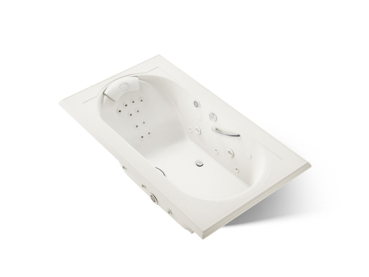 KOHLER K-1418-V-96 Memoirs 72" X 42" Drop-In Effervescence Whirlpool Bath - Biscuit