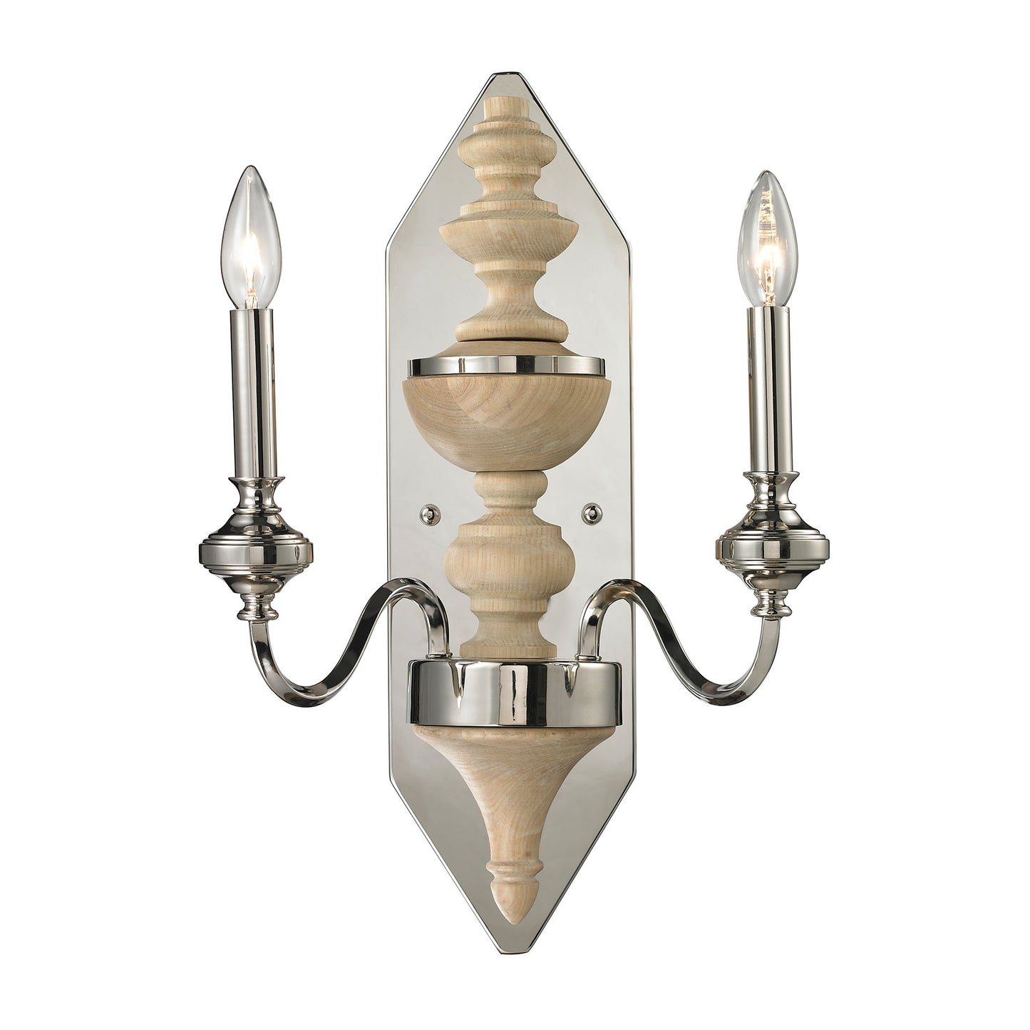 ELK SHOWROOM 14180/2 Stratford 20'' High 2-Light Sconce - Chrome