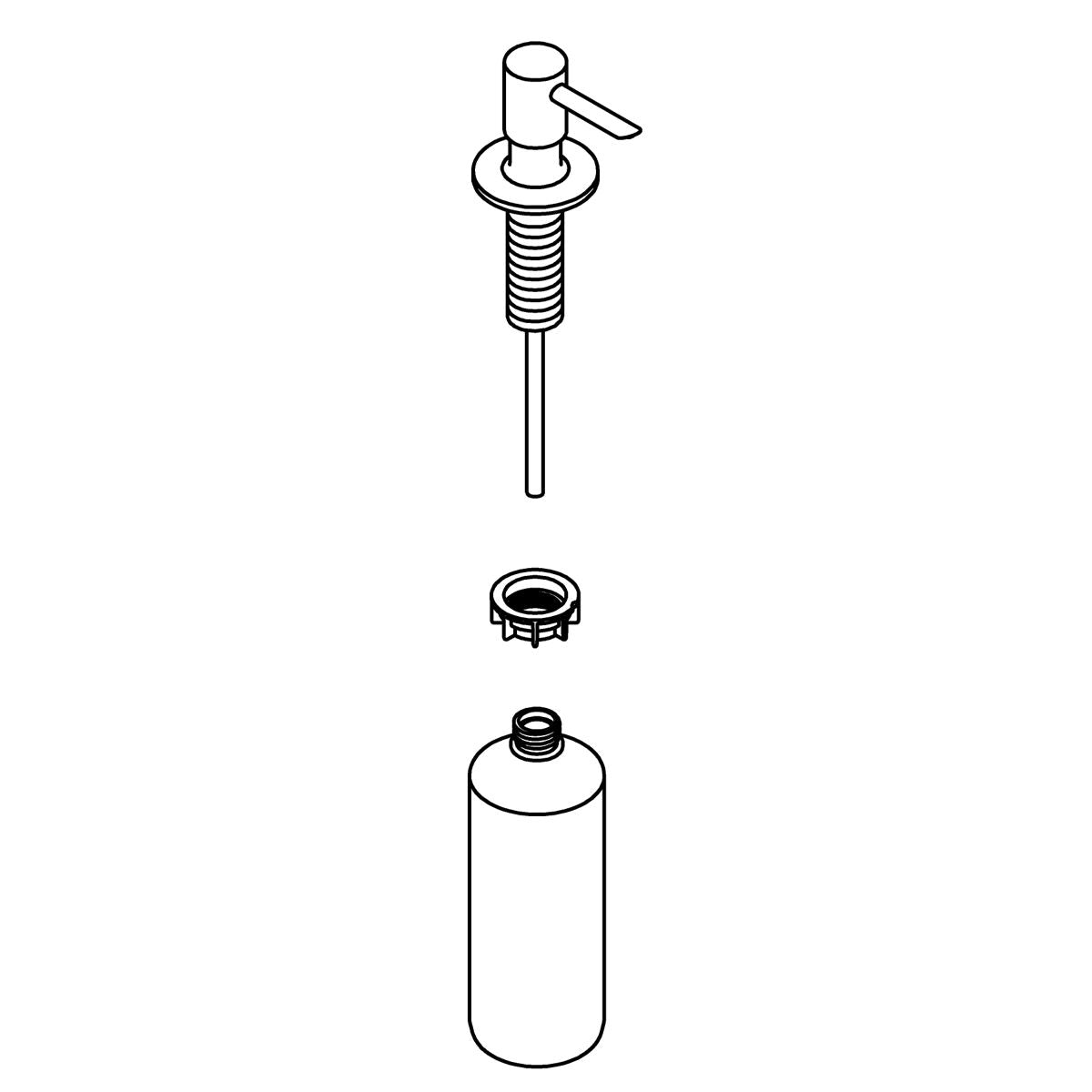KOHLER Soap Dispenser Assembly - Matte Black, K-1419036-BL