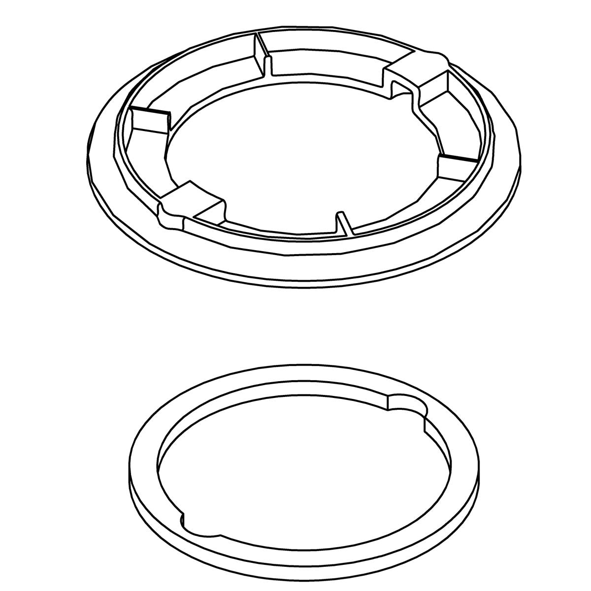 KOHLER Flange Kit - Vibrant Stainless, K-1419720-VS